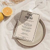 Mariage de cadre rétro à main moderne dessiné