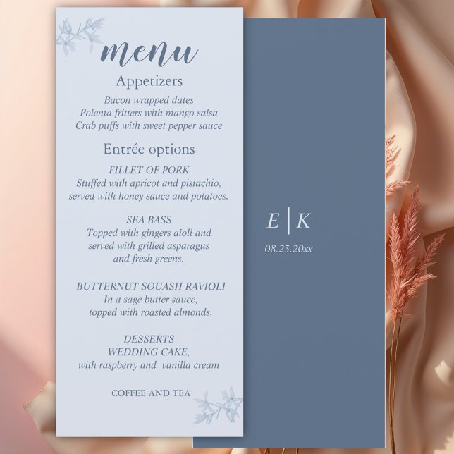 Menu Mariage de fleurs intemporel (Créateur téléchargé)