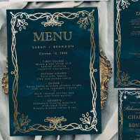 Menu Mariage de la Marine médiévale Gold Ivy