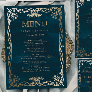 Menu Mariage de la Marine médiévale Gold Ivy