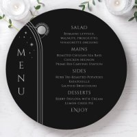 Mariage de l'espace de la lune d'argent noir mysti