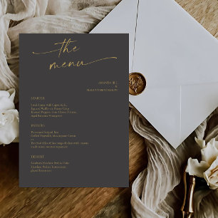 Menu MARIAGE de script de calligraphie moderne BLAIRE