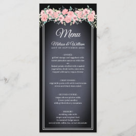 Menu Mariage de tableau noir