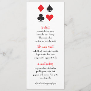 Menu Mariage Destiny Las Vegas