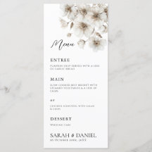 Mariage élégant à fleurs rustiques blanches