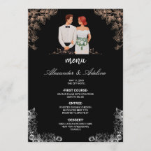 Mariage Élégant avec Fleurs Sombres