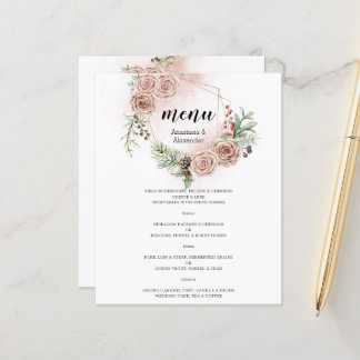 MENU MARIAGE Élégant pour le budget.
