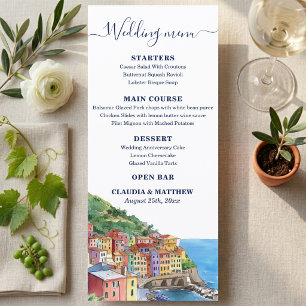 Menu Mariage élégant sur la Riviera italienne