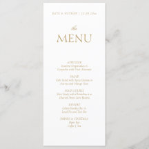 Menu Mariage Elegnat