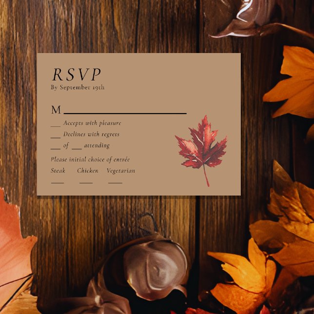 Menu Mariage en terre cuite d'automne simple et mi (Créateur téléchargé)