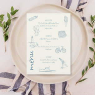 Menu mariage Été Nouvelle-Angleterre
