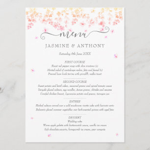 Menu Mariage Fleur de Pêcherie