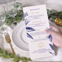 Mariage floral bohème élégant or et bleu