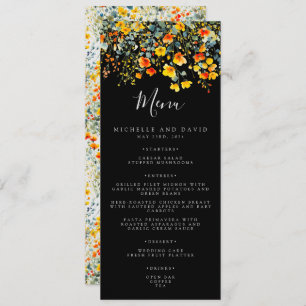 Menu Mariage floral d'été gras