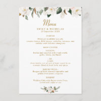 mariage floral magnolia blanc et or