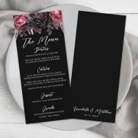 Mariage floral noir gothique
