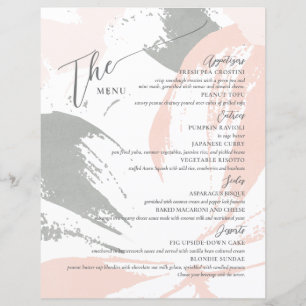 Menu Mariage formel Élégant