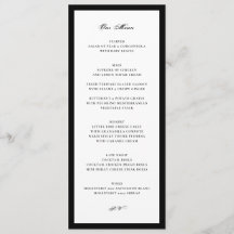 Mariage Formel Noir et Blanc