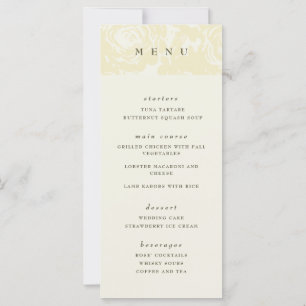 Menu Mariage Gold Bloom