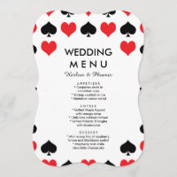 Menu Mariage Hearts Spades Casino