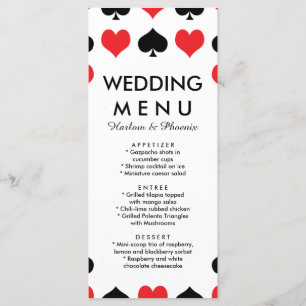 Menu Mariage Hearts Spades Casino