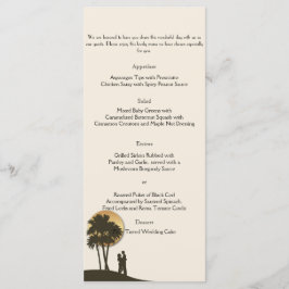 Menu Mariage Island Paradise