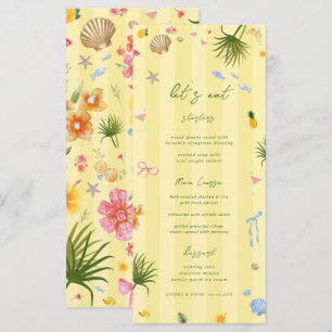 Menu Mariage Jaune Île