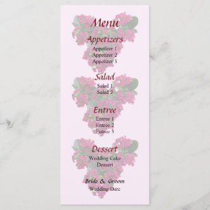Menu Mariage Kalanchoe Heart
