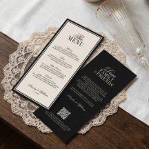 Mariage Luxe Noir Crème Classique