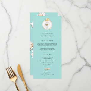 Menu Mariage Magnolia Gold Table Setting