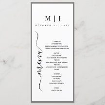 Mariage minimaliste gris et blanc