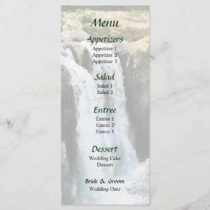 Menu Mariage NJ Paterson Waterfall