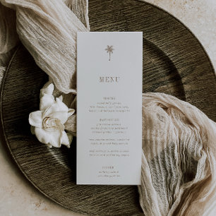 Menu Mariage OASIS Palm Tree