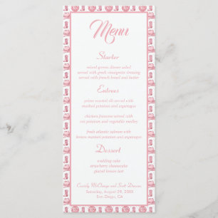 Menu Mariage Occidental Rose Boots