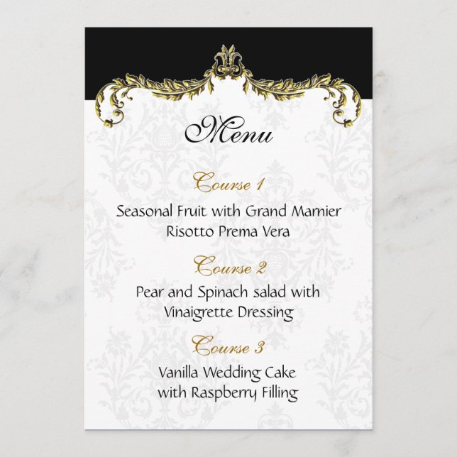 menu mariage or (Devant)