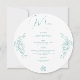 Menu Mariage Peony Elegance