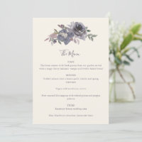 Mariage personnalisé aquarelle florale violet pous