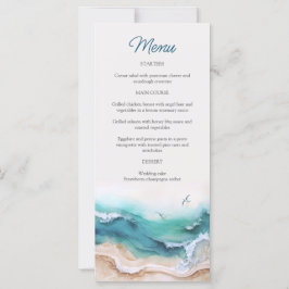 Menu Mariage Plage Côte
