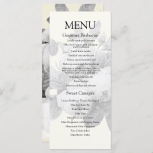 Menu Mariage Rose Vintage