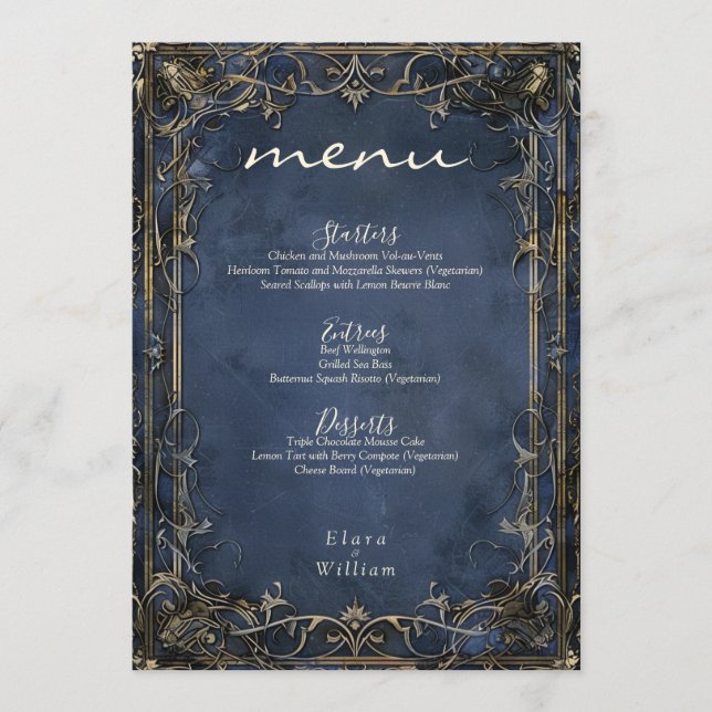 Menu Mariage royal de la Numérique (Devant)