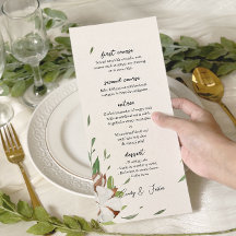 Mariage rustique Cotton Greenery