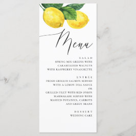 Menu Mariage rustique Lemon Grove | Verger d'été de Cit