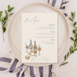 Menu Mariage Spritz italien
