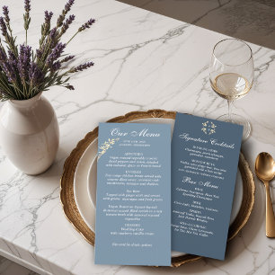 Menu Mariage Symphonie Florale intemporelle