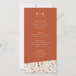 Menu Mariage Terrazzo Slab