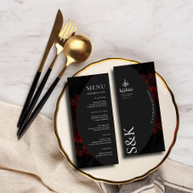 Maroon Minimal Élégant B&W Mariage islamique moder