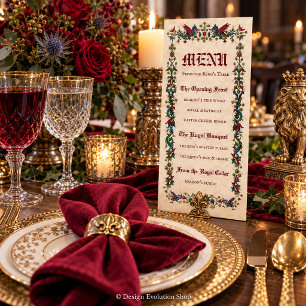 Menu médiéval Renaissance de fête royale