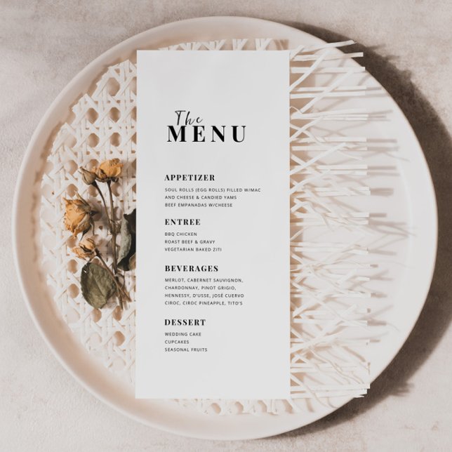 Menu minimaliste moderne (Créateur téléchargé)