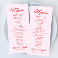 minimaliste moderne rose et Mariage rouge