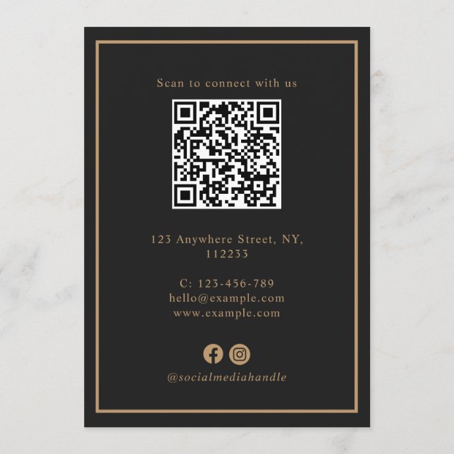 Menu Modern Luxury Black Golden Paw Pet Care Pricing (Dos)
